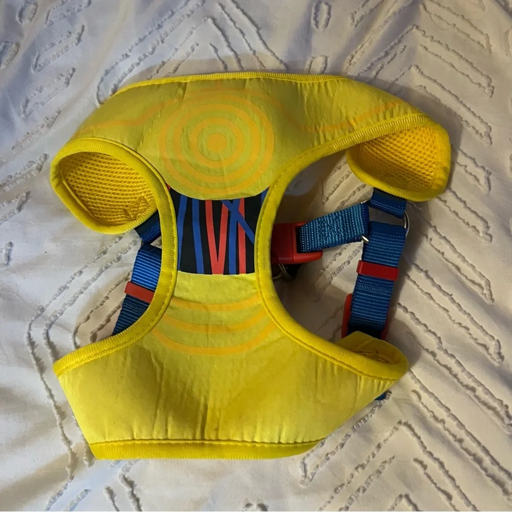 Yellow STAR WARS C3PO No Pull Dog Harness for Large Dogs, Machine Washable